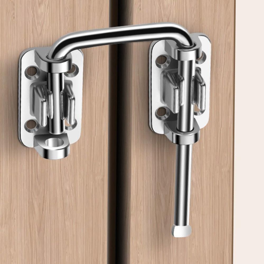 อูเรียล กลอนล็อคประตู,สแตนเลสหนาประตูสลัก,ความปลอดภัยทนทานไม่เจาะ90/180องศาหัวเข็มขัดป้องกันการโจรกรรมลิ้นชัก - รูปที่ 4