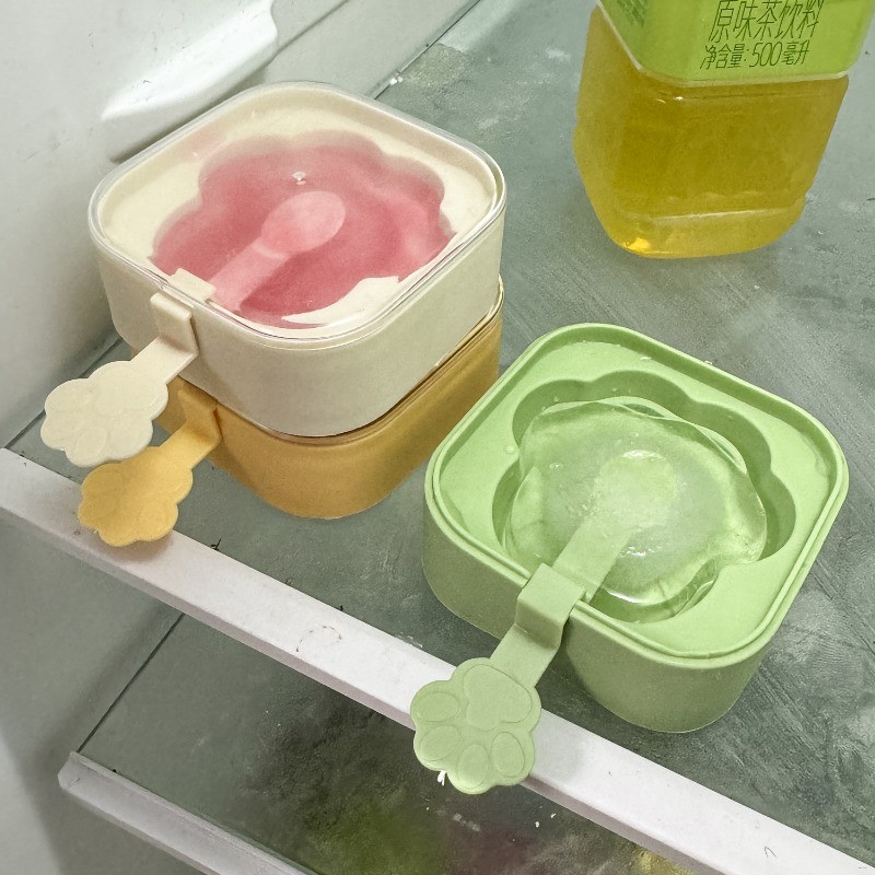 1/3 ชิ้นคุณภาพสูงทนทาน PP ซิลิโคนไอศกรีมโฮมเมด Mould Cat Claw สไตล์เด็ก Popsicle ทําแม่พิมพ์ - รูปที่ 2