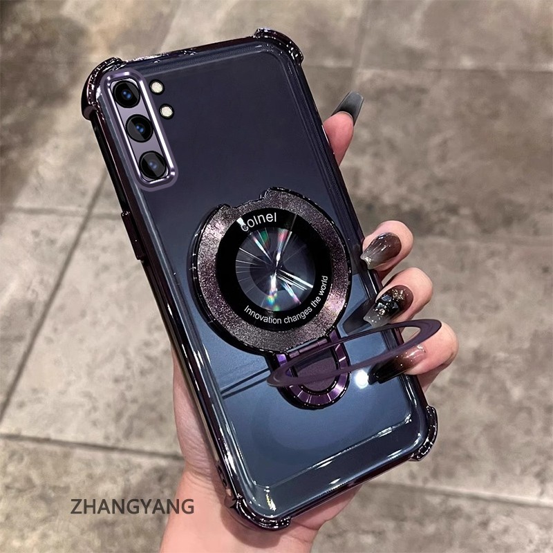 กรณีสําหรับ Samsung note 10 หมายเหตุ 10 Pro หมายเหตุ 10 Plus วงเล็บหรูหราไฟฟ้าไล่ระดับสีแฟลชผงออกแบบใหม่เคสโทรศัพท์ SJSFDDE