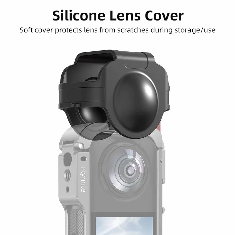 ฟลายไมล์ กรงโลหะสำหรับอุปกรณ์เสริมกล้อง Insta360 X5 เคสป้องกันอลูมิเนียม ฝาครอบเลนส์ซิลิโคน กรอบยูทิลิตี้หลายฟังก์ชัน thumbnail 6