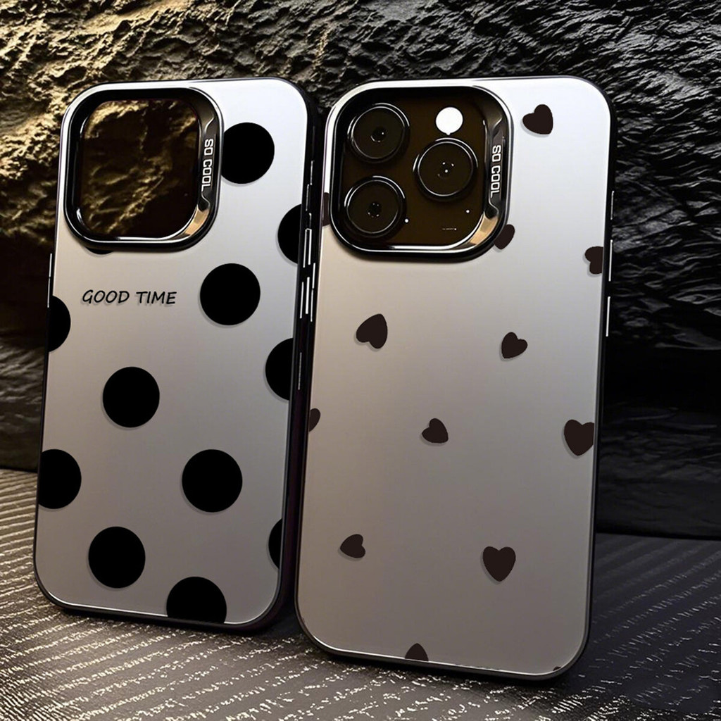เคสโทรศัพท์มือถือ อะคริลิค ชุบโลหะ เรียบง่าย หรูหรา เคส เคสไอโฟน For iPhone 16 11 13 15 14 12 Pro Max XR XS Max 7 8 Plus