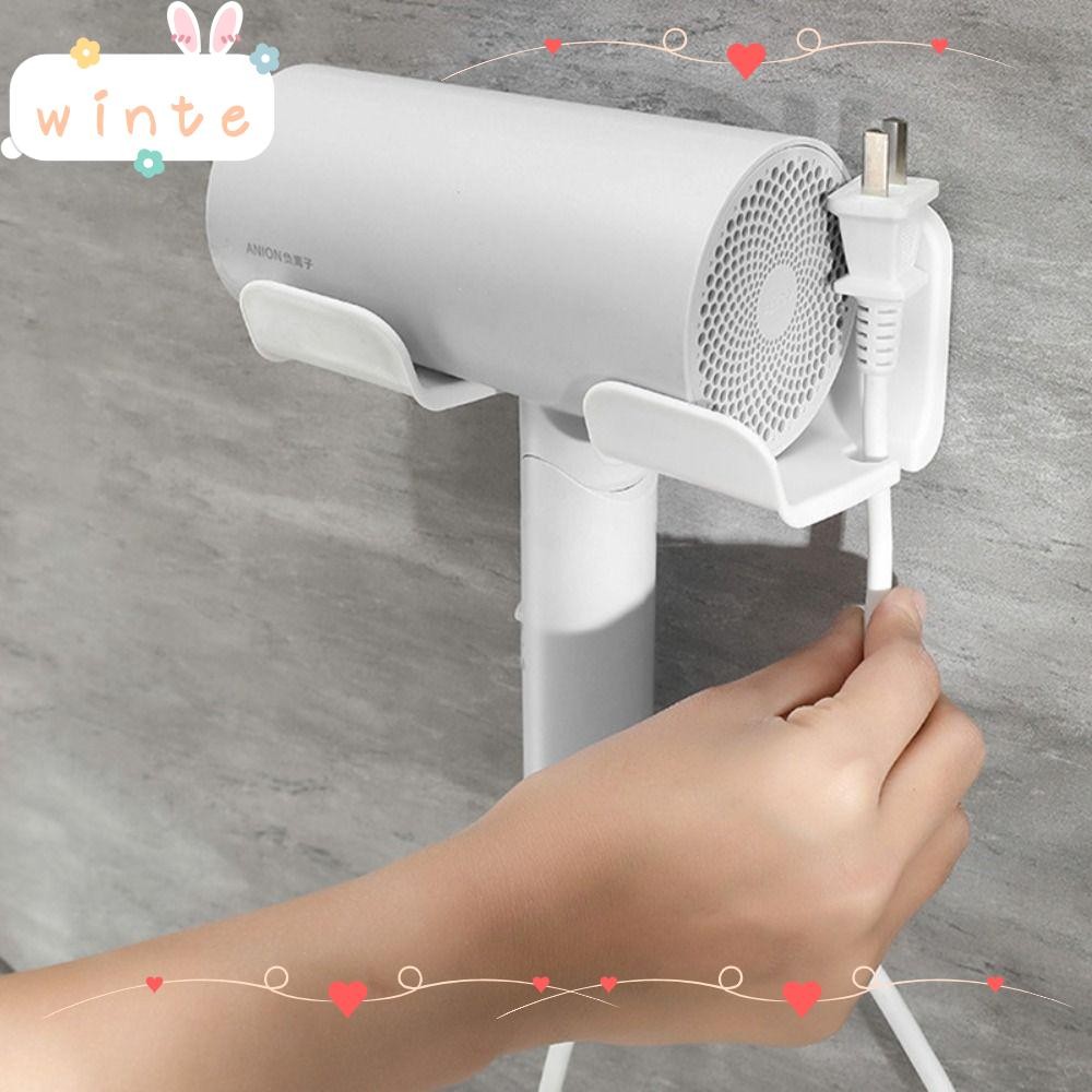 WINTE ที่วางเครื่องเป่าผม, ที่หนีบผม ห้องน้ําออแกไนเซอร์เครื่องเป่าผมยืน, ชั้นเก็บของในบ้านติดผนังชั้นเก็บพลาสติกอุปกรณ์ห้องน้ํา