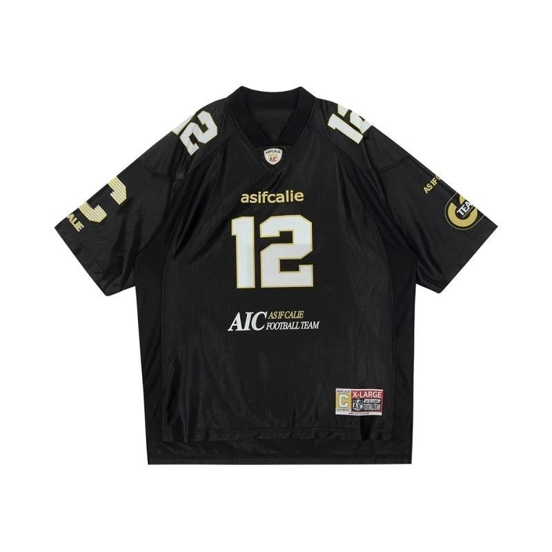 CLIFF เสื้อยืดแขนสั้น คอวี พิมพ์ลายแฟชั่น เสื้อกีฬา แบบหลวมลำลอง - รูปที่ 5