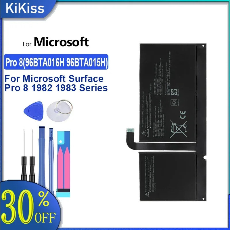 For Microsoft Surface Pro 8 Pro8 1982 1983 Series Tablet pro 8(96BTA016H 96BTA015H) 4414mAh Laptop B