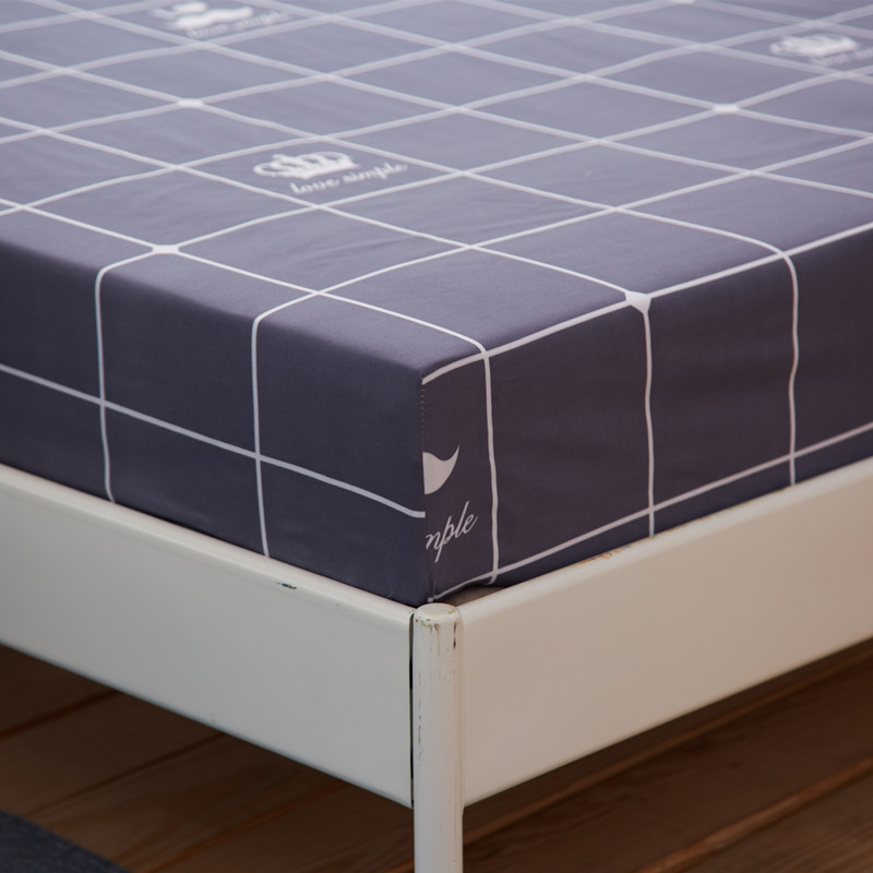 Cotton Printing Bed Pillow Cover Breathable Comfortable Single Double Bed Sheet Mattress Cover