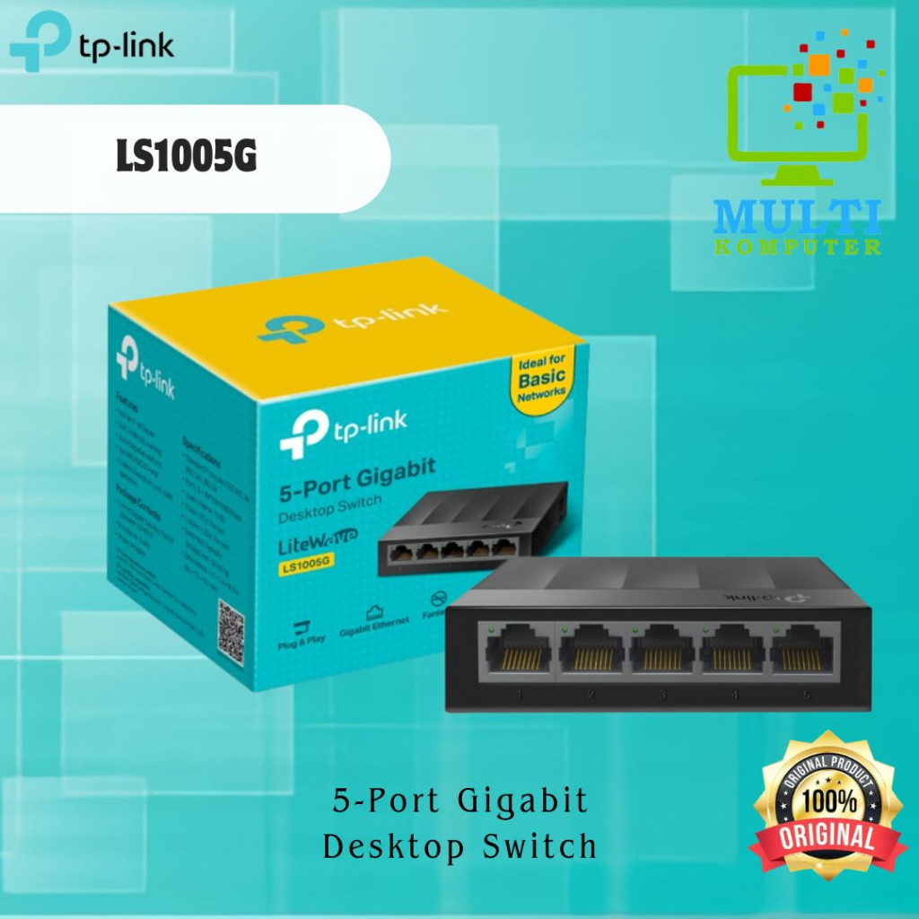 Tp-link TL-LS1005G สวิตช์เครือข่ายเดสก์ท็อป Gigabit 5 พอร์ต TPLink LS1005G