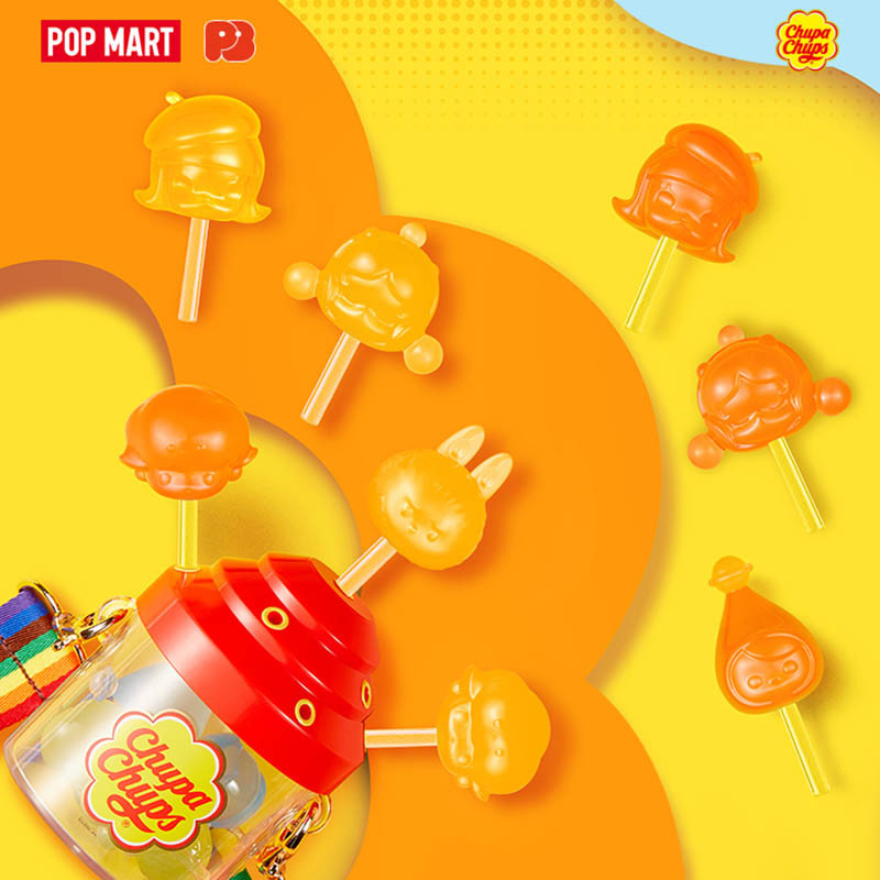 Pop MART POP BEAM Chupa Chups Series กล่องตาบอดของเล่น Kawaii อะนิเมะ Action Figure การ์ตูนรุ่น Surprise กล่อง Mystery กล่องตกแต่งบ้านเดสก์ท็อปตุ๊กตาสาวของขวัญ