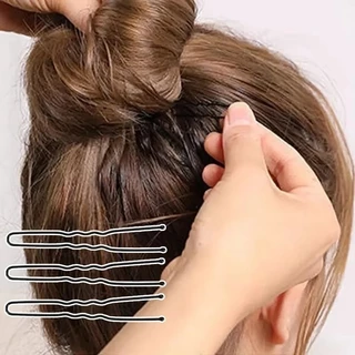 50/100/200 ชิ้นคลิปผมสีดําเจ้าสาว Hairpins / U-Shaped Bobby Pin / ที่มองไม่เห็นหยัก Hairpin / ผม Grip Barrette สําหรับทรงผม DIY