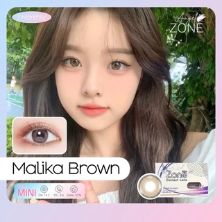 Angel Zone คอนแทคเลนส์ รุ่น Malika Brown 14.2 (รองรับสายตาปกติและค่าสายตาสั้น -0.50 ถึง -7.00)