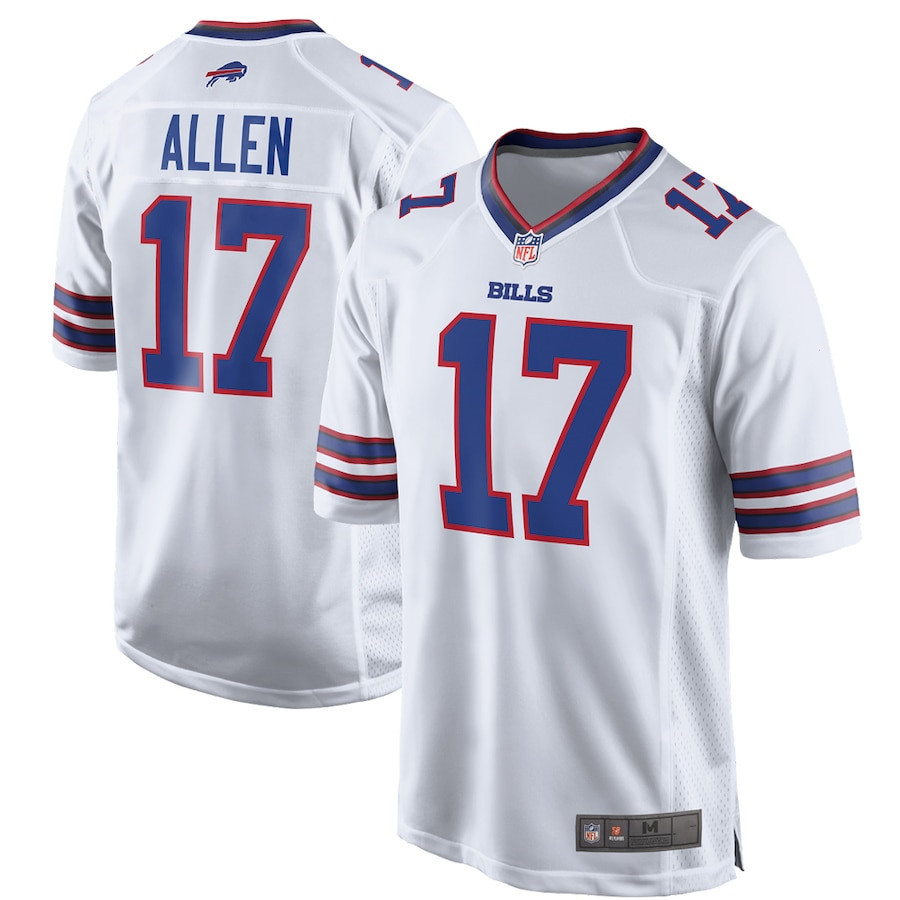 เสื้อรักบี้ Nfl Buffalo Bills เสื้อรักบี้ No. 17 ชุดกีฬาเจอร์ซีย์ Josh Allen สําหรับผู้ชาย