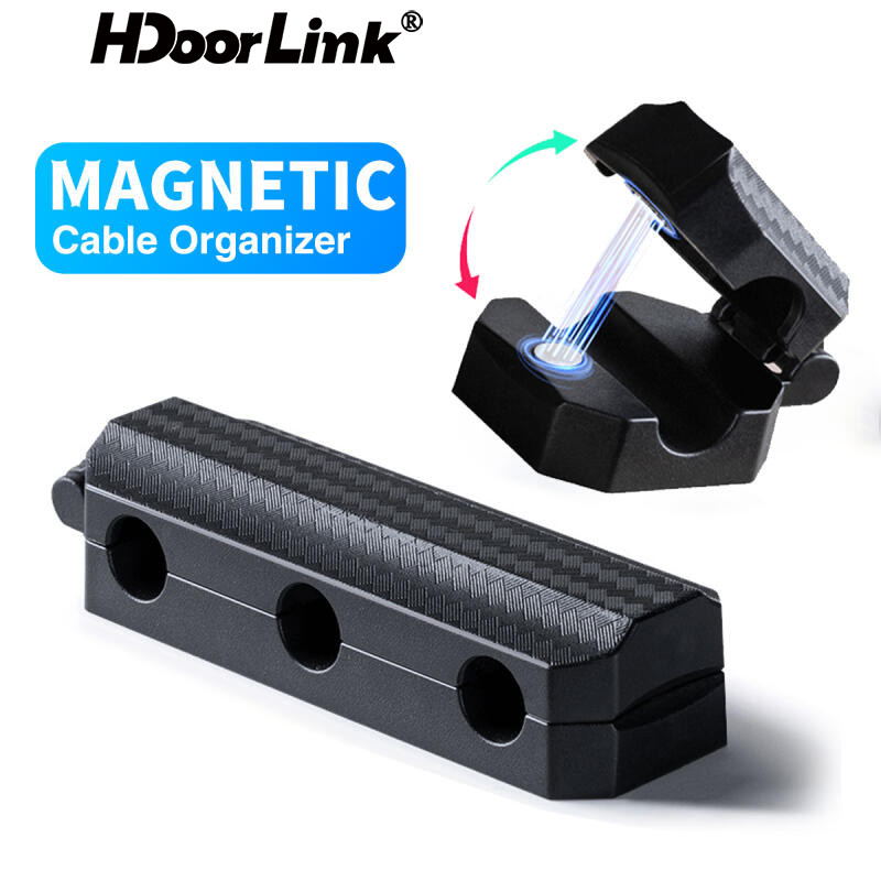 Hdoorlink Magnetic Cable Management ที่วางลวดกาวสําหรับ Home Office Desk Cable Management Wire Keeper สําหรับโฮมออฟฟิศ