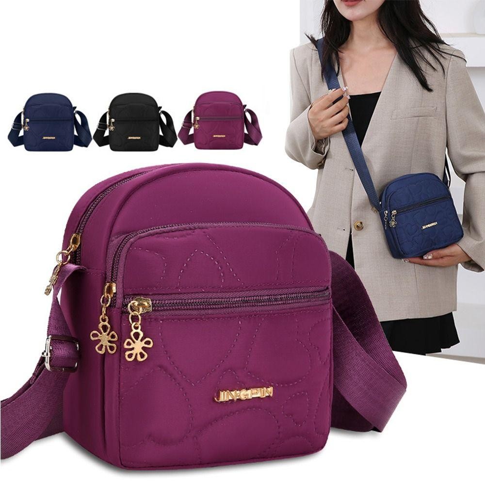 Uumir Messengers Bag, กระเป๋าสี่เหลี่ยมเล็กไนลอนหลายช่อง, กระเป๋าโทรศัพท์มือถือสะพายข้างมัลติฟังก์ชั่น