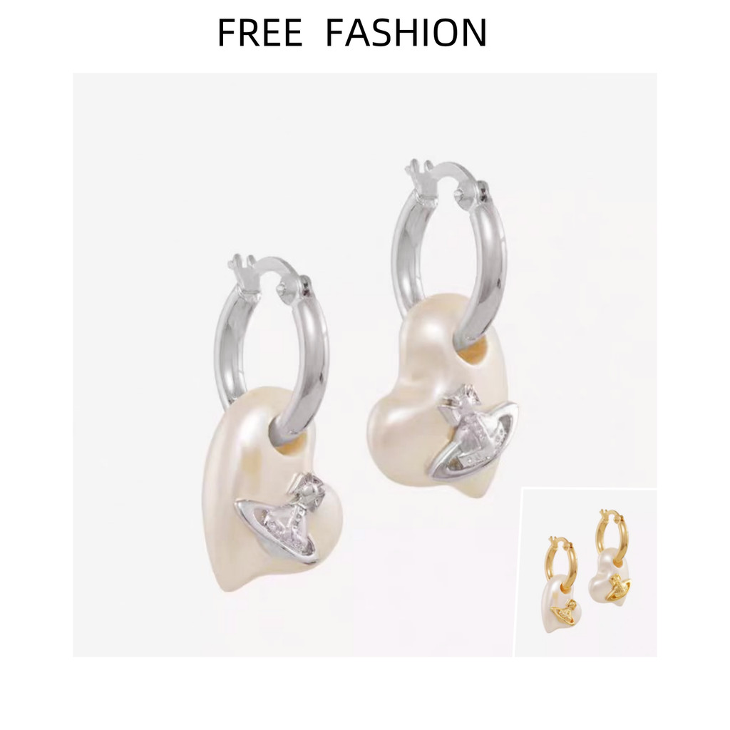 สไตล์ใหม่ VIVIE Love Pearl ต่างหูทองเงินหญิง