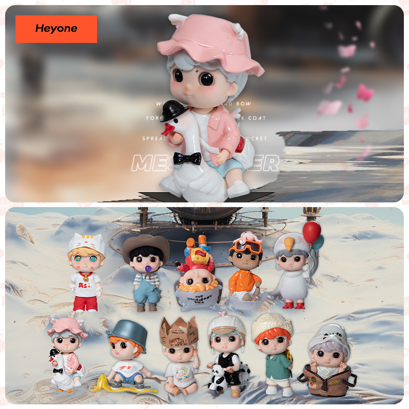 Heyone Asi City No.4 Mystery box Blind box Action ฟิกเกอร์น่ารัก - เต็มกล่อง(10 ชิ้น)