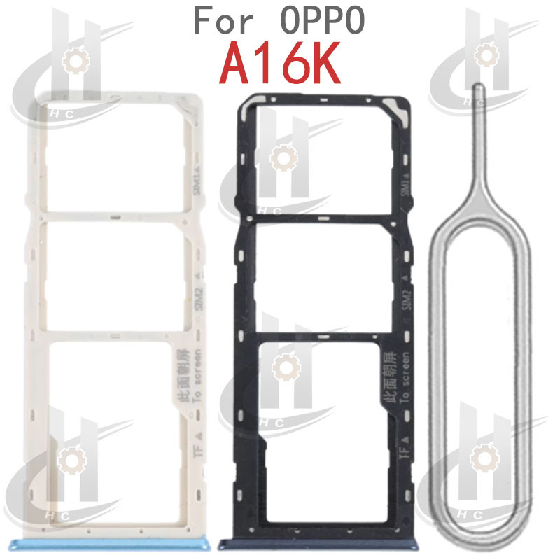 สําหรับ OPPO A16K A16E ซิมการ์ดถาดผู้ถือการ์ด Reader SD Slot อะแดปเตอร์อะไหล่