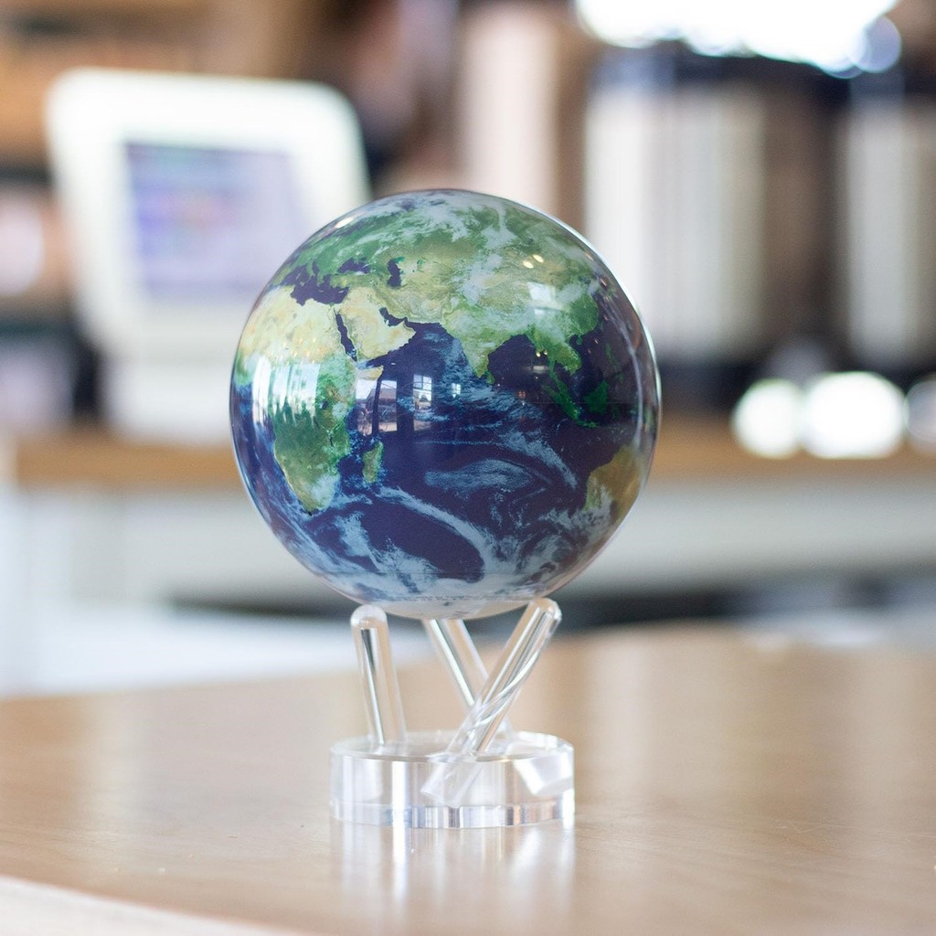 (ส่งตรงจากญี่ปุ่น) MOVA Celestial Globe Space Series Earth and Clouds 11.5 ซม. (4.5 นิ้ว)