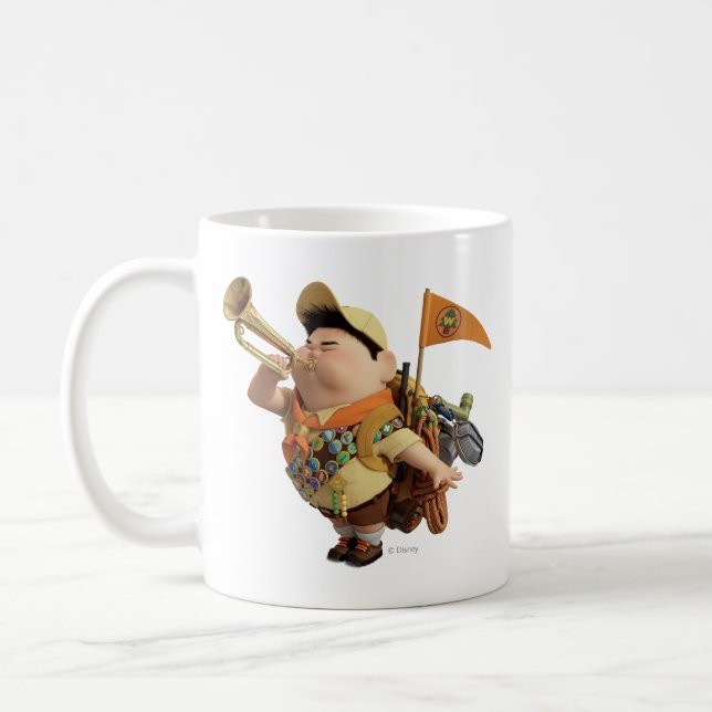 Russell Blowing Coffee Mug Disney UP edition