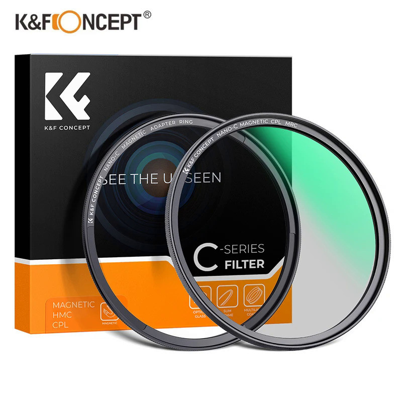 K&F Concept Nano-C Magnetic CPL Filter Circular Polarizer Filter 49mm 52mm 58mm 67mm 72mm 77mm 82mm 
