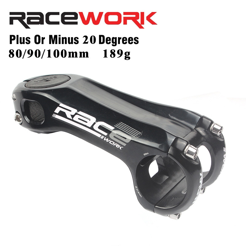 Racework Mtb Power Stem จักรยานเสือหมอบ Mountain Cycling Stem Riser 31 8 ตารางลบ 20 องศาจักรยาน Handlebar Bridge 80/90/100