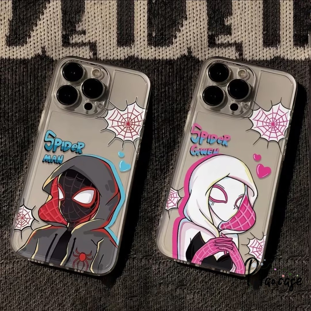 สไปเดอร์แมนการ์ตูนคู่รักเคส Vivo Y20 Y11 Y12 Y17 Y21 Y17S Y15S Y12S Y36 Y27 Y20i Y30 Y15 Y91C Y20s Y16 Y91 Y35 V29 V27