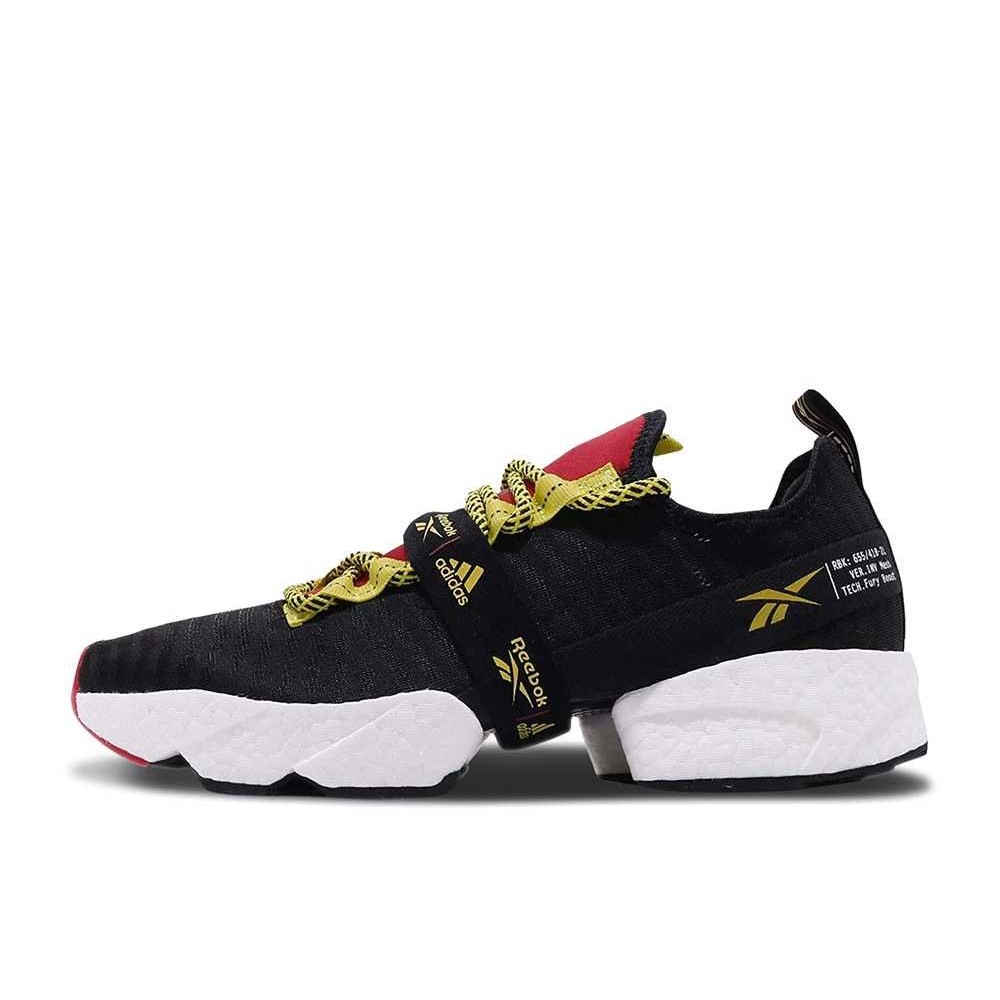 adidas × Reebok Sole Fury Boost Black Yellow Unused