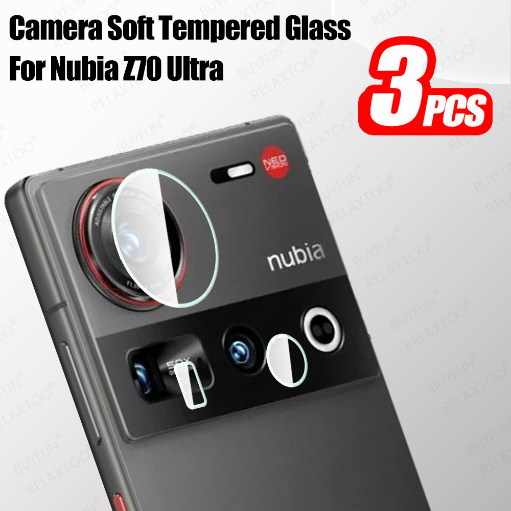 3 ชุดเลนส์กล้องสําหรับ ZTE Nubia Z70 Ultra 5G Clear กล้องเลนส์ป้องกันฟิล์ม Nubia Z60 Ultra Z60Ultra 