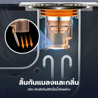 YOMI รุ่นอัพเกรด ตะแกรงกันกลิ่นท่อระบายน้ำ ป้องกันเศษผม เศษขยะ ไหลลงท่อระบายน้ำ !มีบริการส่งด่วนทันที!