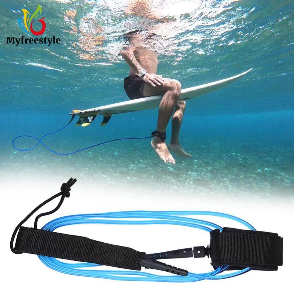 6ft Surfboard Ankle Leash Elastic Webbing Surfboard Longboard Surf Leg Rope [Myfreestyle.th]