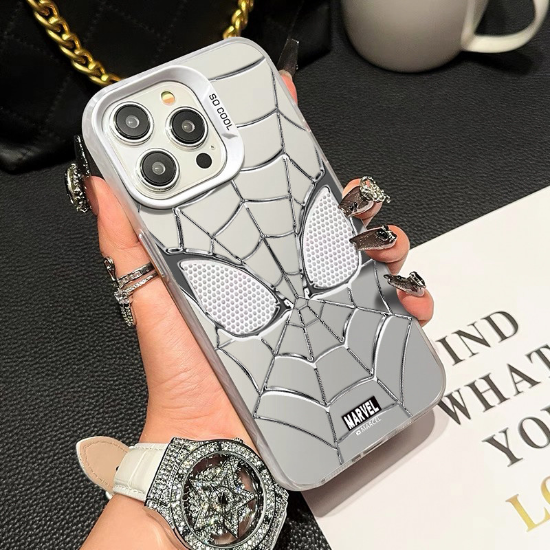 COD เคส iphone 11 13 12 14 15 16 Pro MAX X XR XSMAX 14 15 16 Plus 7Plus Cool Spider เคสโทรศัพท์คู่รักหรูหราทันสมัย ราคา ถูกที่สุด ดีลบีเคเค แกลเลอรีภาพที่ 4