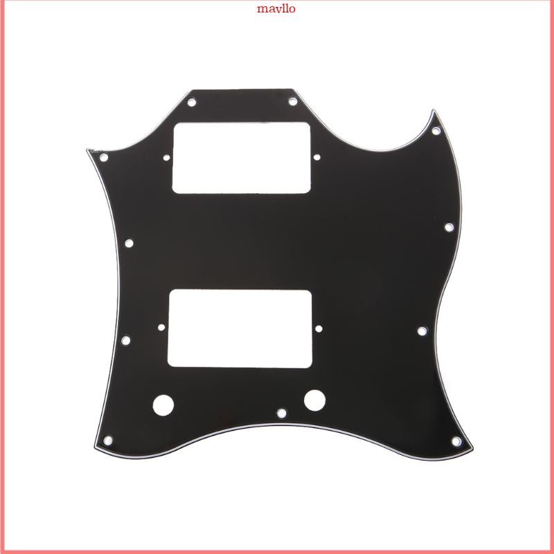 Mavlo แผ่นรอยขีดข่วน Pickguard แบบเต็มหน้าสําหรับการเปลี่ยนชิ้นส่วนกีตาร์สไตล์ SG