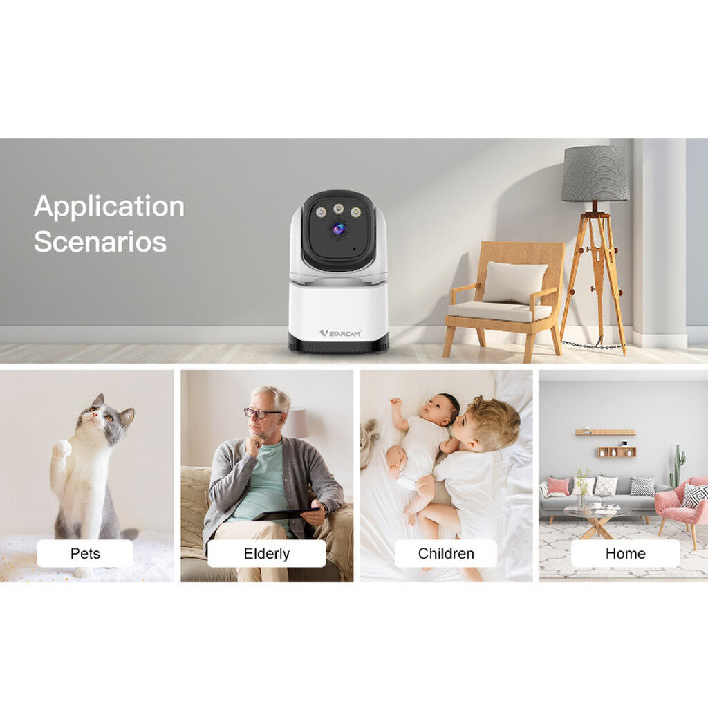 Vstarcam CS995 3MP 1269p กล้องวงจรปิดไร้สาย Indoor Wi-Fi Security Camera มีระบบ AI+