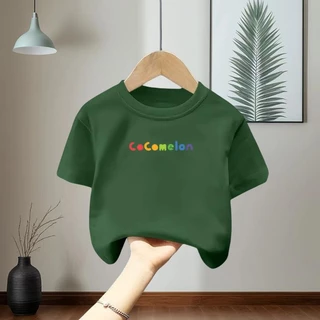 COD เสื้อยืดเด็ก 6 สีแฟชั่นสำหรับเด็กอายุ 1-12 ปี