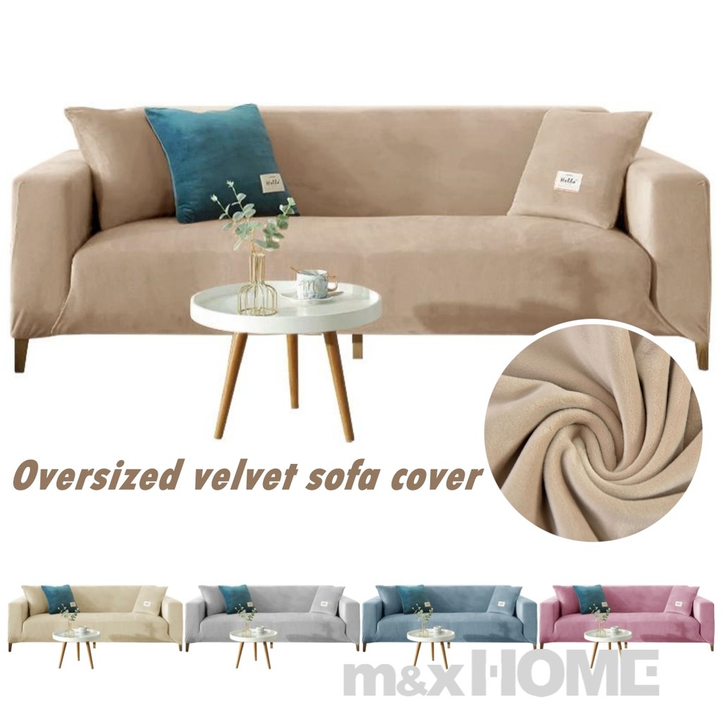 1/2/3/4/5 ที่นั่งโซฟา Plus ขนาดยืดกํามะหยี่ Anti-Slip โซฟา Slipcovers สําหรับห้องนั่งเล่น L รูปร่าง Sectional โซฟา Armchair ครอบคลุม