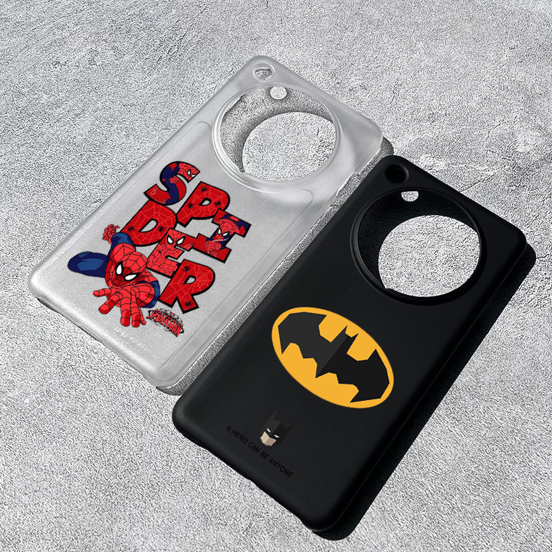 สําหรับoppoค้นหาx8 Pro X7 Marvel Superhero Batman Spider-Man Frosted HardกันกระแทกสําหรับOppoค้นหาX8 X7 Ultra X7 X6 Pro X6 ป้องกันลายนิ้วมือPCฝาครอบโทรศัพท์ (โปร่งใส)