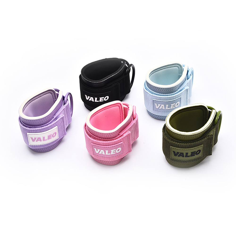 1 ชิ้น ใหม่ สายรัดข้อเท้า เบาะคู่ D-ring ปรับได้ สายรัดข้อเท้า ขา ฝึก รองรับ กีฬา Strength Ankle Strap - รูปที่ 5