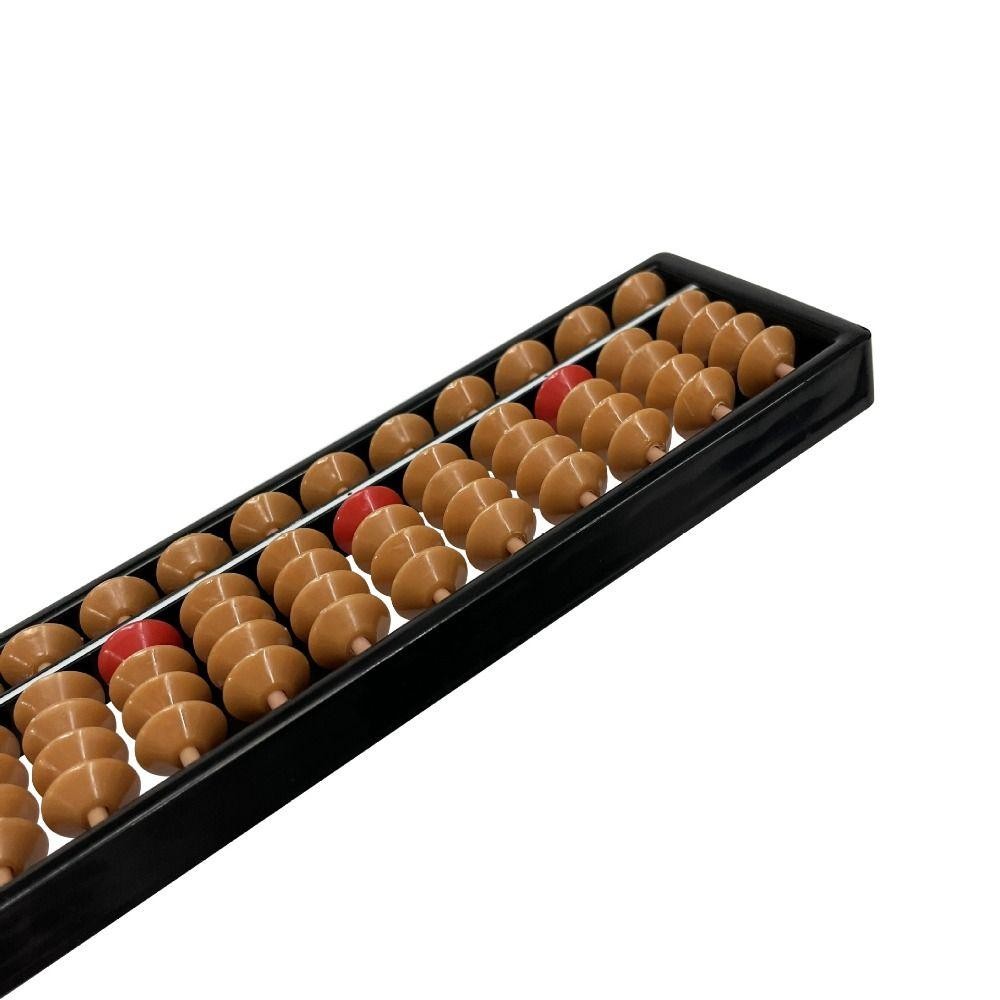 โมลิธ เครื่องคิดเลข โซโรบัน ลูกคิดมาตรฐานพลาสติกลูกปัดสีน้ําตาลง่าย 7/9/11/13/15/17 หลักนับลูกคิดคณิตศาสตร์เริ่มต้น - รูปที่ 5