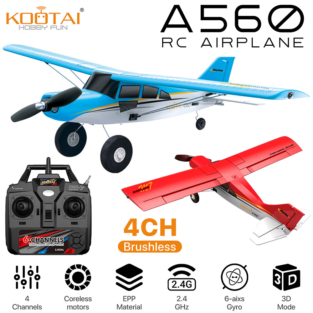 A560 M7 RC เครื่องบิน Off-road 4CH รีโมทคอนโทรลเครื่องบิน 500 มม. Wingspan เครื่องบินปีกคงที่รุ่นของเล่นสําหรับเด็ก