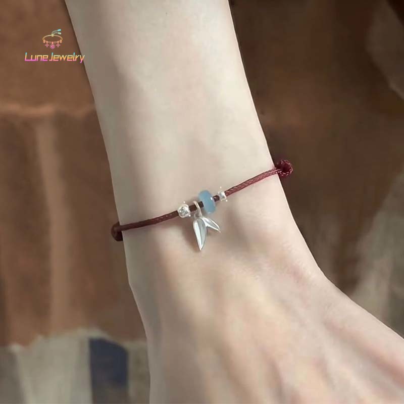 COD💖สร้อยข้อมือ เรียบง่าย ความคิดสร้างสรรค์ สร้อยข้อมือถัก ปรับได้ คู่รัก เพื่อนสนิท ของขวัญวันหยุด-Lune