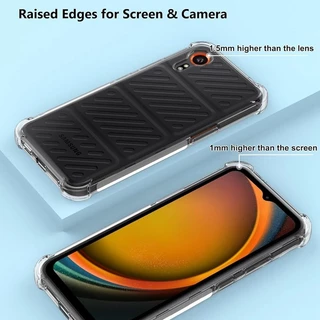 สี่มุมกันกระแทก Soft Case สําหรับ Samsung Galaxy Xcover 7 Pro Xcover 6 Pro 5 บางโปร่งใสซิลิโคนกล้องฝาครอบป้องกัน
