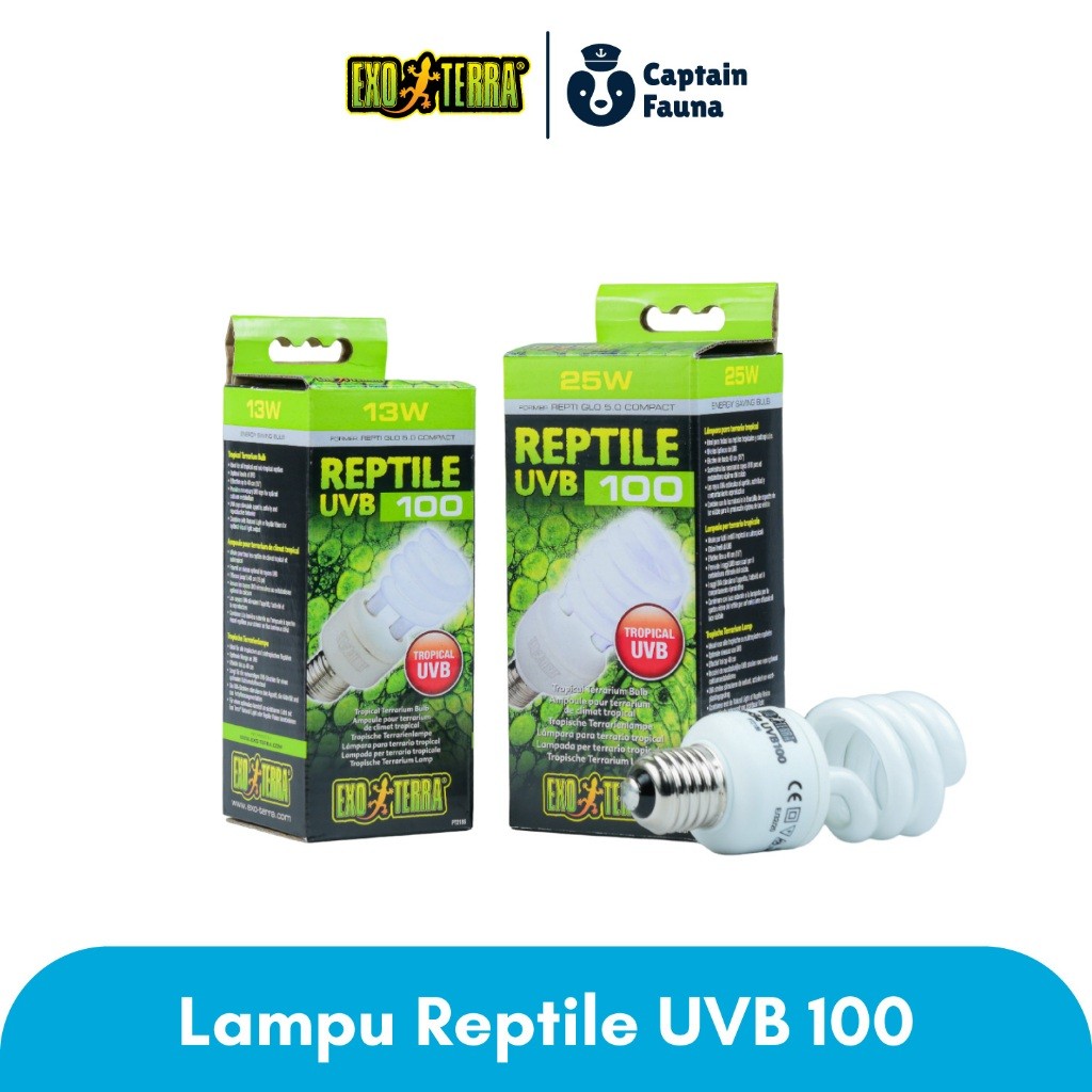 โคมไฟสัตว์เลื้อยคลาน Exoterra UVB 100 Tropical | โคมไฟสัตว์เลื้อยคลาน UVB