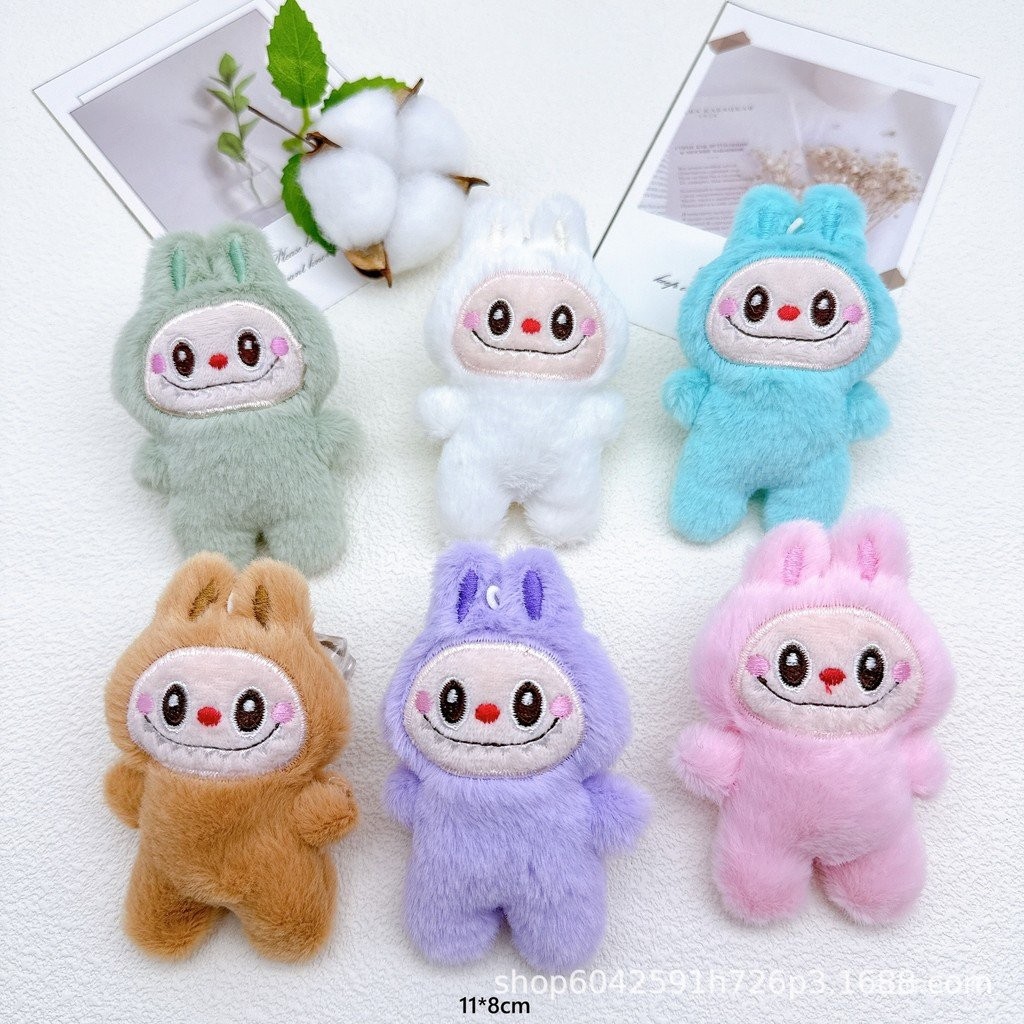 จี้ตุ๊กตา lafu สไตล์ใหม่ขนาด 11 ซม., พวงกุญแจตุ๊กตา Lafufu
