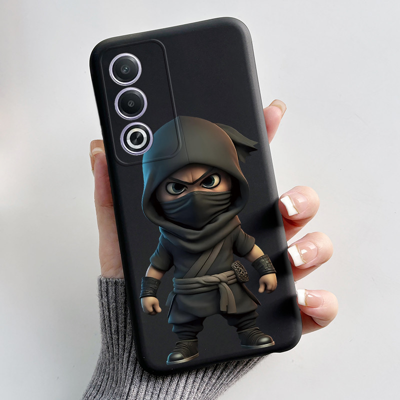 ปลอกอ่อนสําหรับ OPPO A80 / A3 Pro 5G กรณีดอกไม้น่ารัก Cool Girl ทาสีซิลิโคนฝาครอบสีดําสําหรับ OPPO A3Pro 5G 80 แฟชั่นกันชน ราคา ถูกที่สุด ดีลบีเคเค แกลเลอรีภาพที่ 6