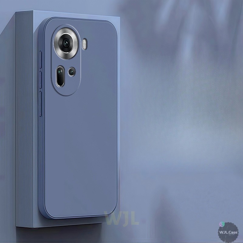 เคส OPPO Reno 11 เคสซิลิโคนโทรศัพท์มือถือสีลูกกวาดเรียบง่าย YT - รูปที่ 7