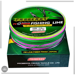สายพีอี ถัก4 FISHING LINE เอ็นตกปลา แข็งแรง ทนต่อการสึกหรอ 5สี สายตกปลา ไม่ง่ายที่จะจางหาย