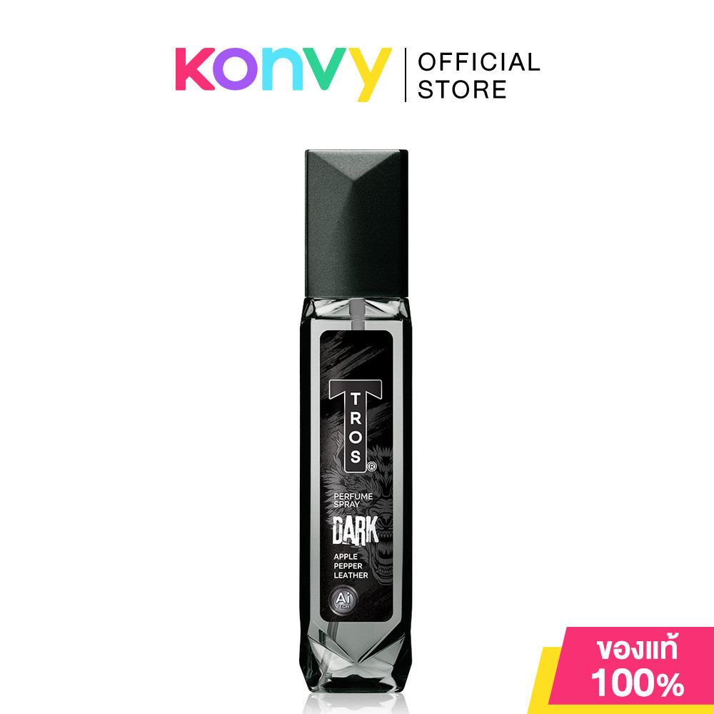 TROS Cologne Spray Dark 100ml #Black ทรอส โคโลญ สเปรย์ ดาร์ก สีดำ น้ำหอมสำหรับผู้ชาย.
