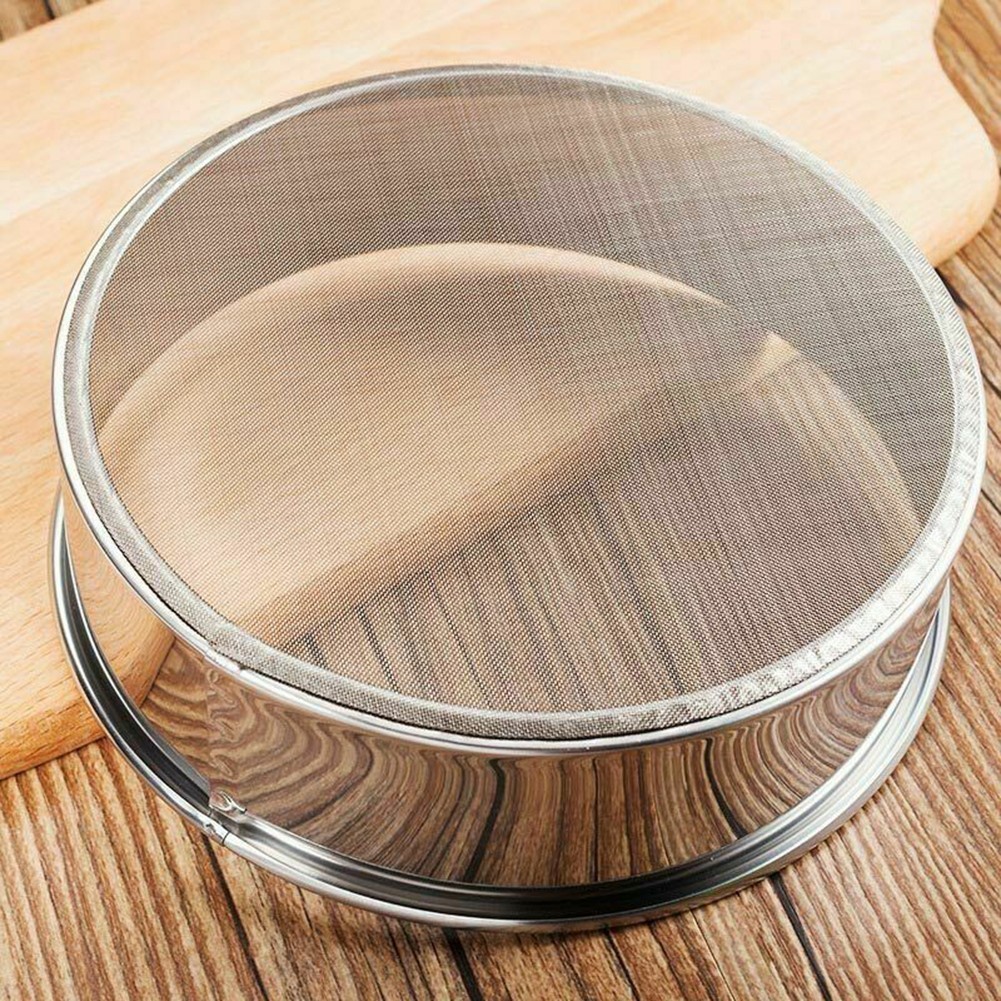 CHAMER- ~Stainless Steel Mesh Flour Sifting Sifter Sieve Strainer Baking Tool Accessories  Filter  Fine  Kitchen【CHAMER-Home】