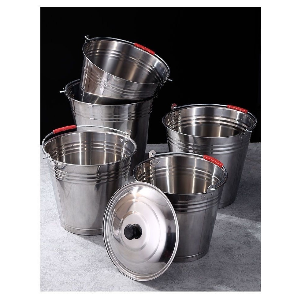 ถังเหล็กเล็ก Pinxin ถังกลม ถังน้ำสแตนเลส ถังเหล็กขนาดใหญ่ ถังขยะกลางแจ้ง ถังมือถือ ถังข้าวพร้อมฝา ถังน้ำมันเชิงพาณิชย์ - รูปที่ 5