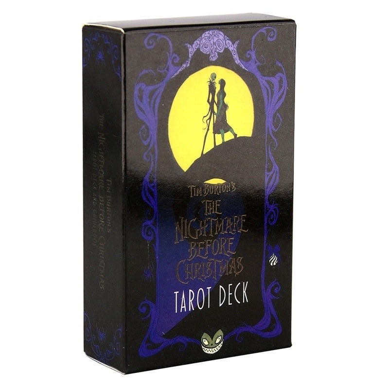 10.3 * 6cm The Nightmare Before Christmas Tarot เกมกระดานภาษาอังกฤษการ์ดเกม The Nightmare Before Chr