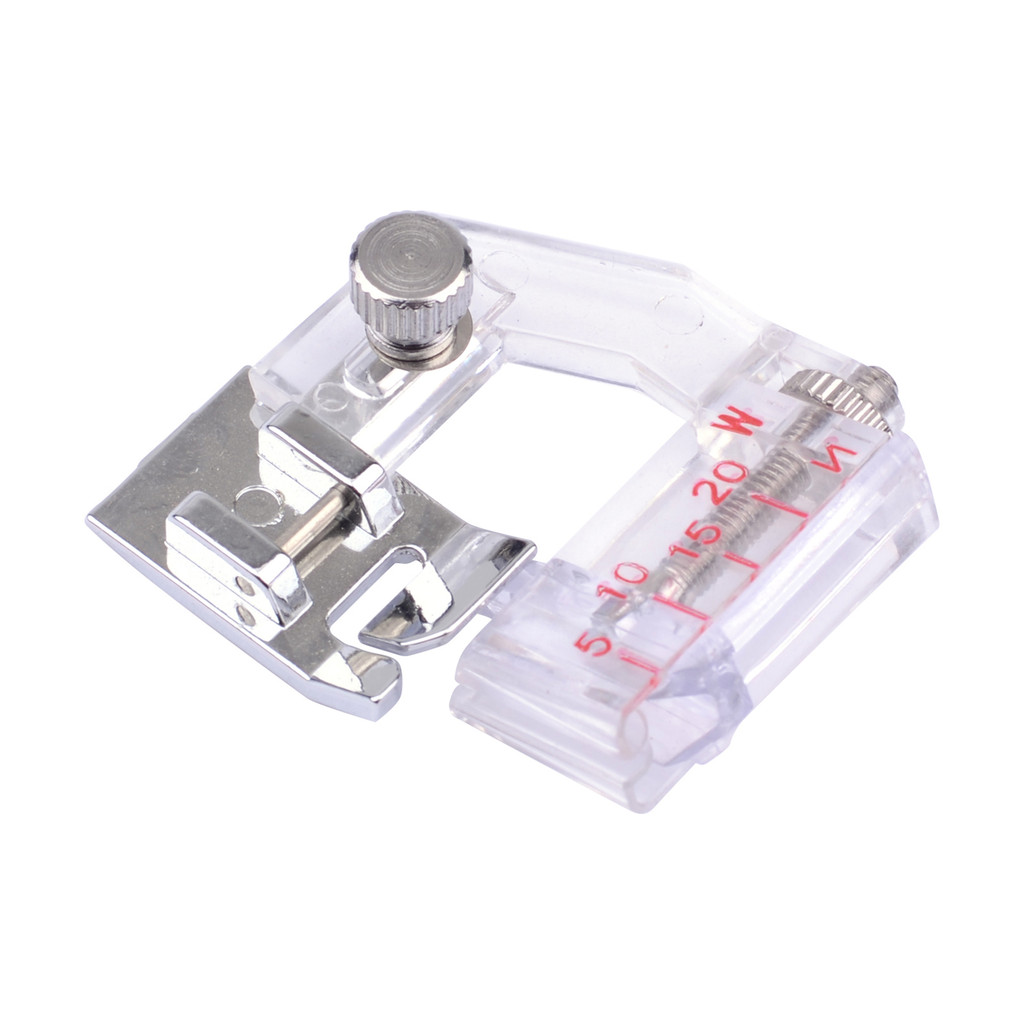 [EPAY] Foot Snap Sewing Presser Bias ติดตั้งง่ายมัลติฟังก์ชั่นปรับ Binding ทนทานผ้า Strip Machines