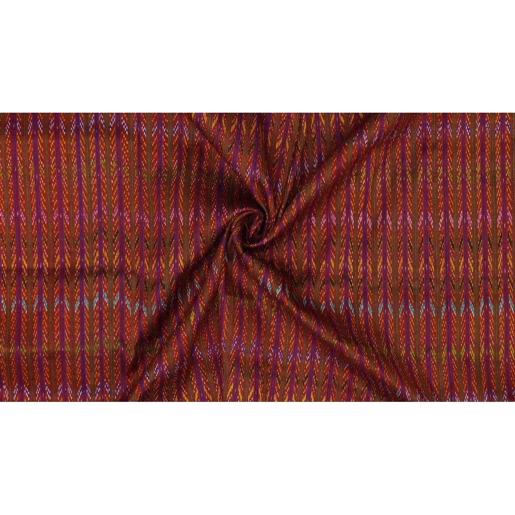 ซิ่น ผ้าไหมมัดหมี่ ไหมแท้ทอมือ ไหมบ้าน ขนาด 1x2เมตร ลายโฮล สีแดง รหัส R2Q-ME-080867141